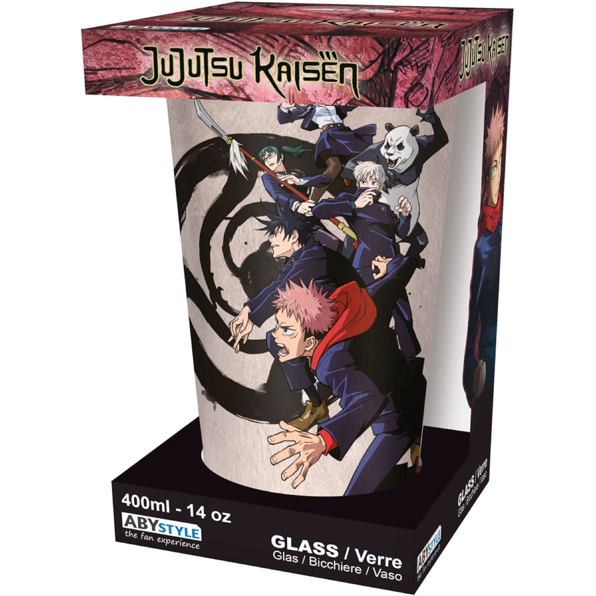jujutsu kaisen - bicchiere large 400ml - tokyo vs kyoto