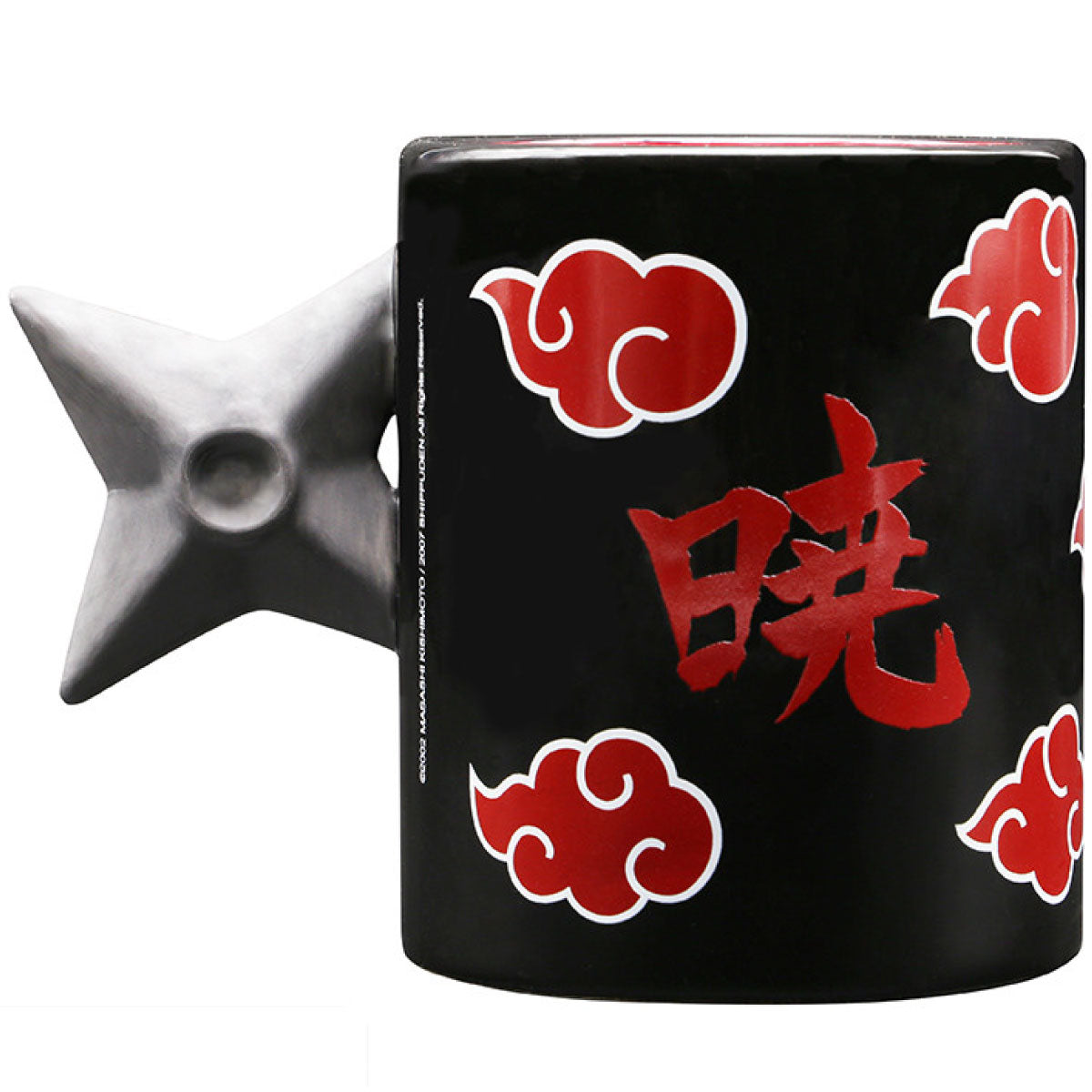 naruto shippuden - tazza 3d - shuriken akatsuki
