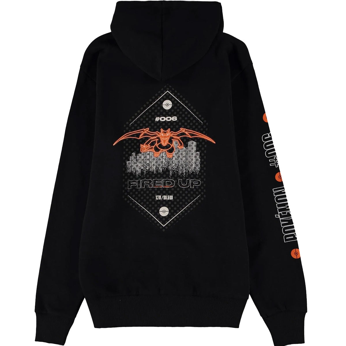 pokémon - charizard men's zipper hoodie - xl