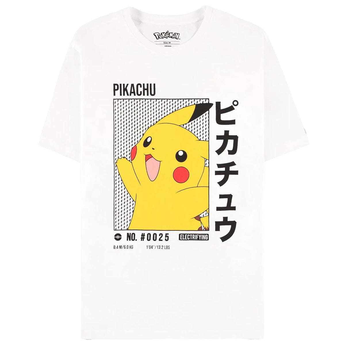 pokémon - pikachu men's short sleeved t-shirt (white) - xl
