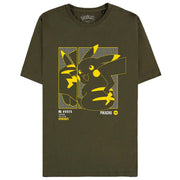pokémon - green pikachu men's short sleeved t-shirt - s