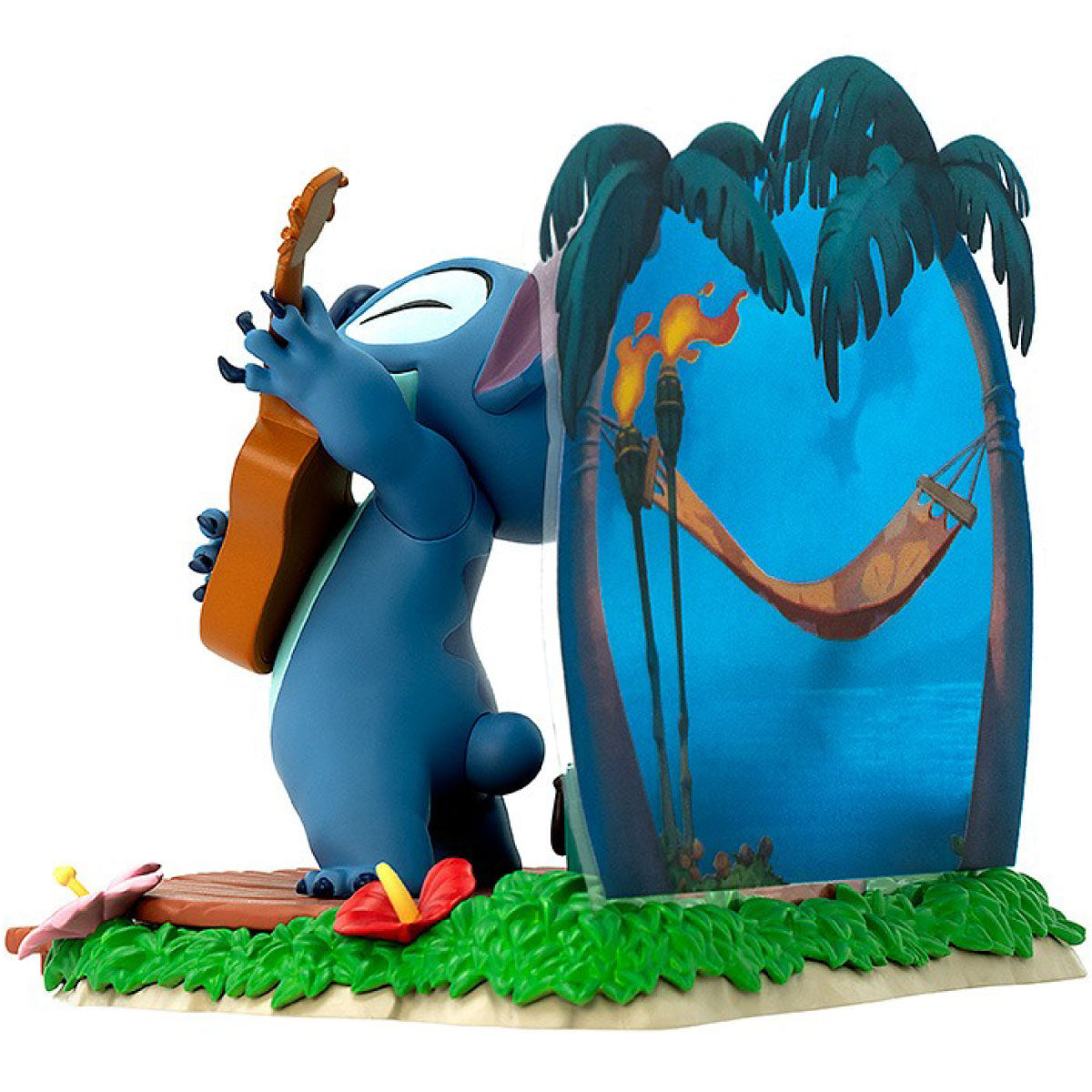 disney: lilo & stitch - stitch with guitar - statua 10cm
