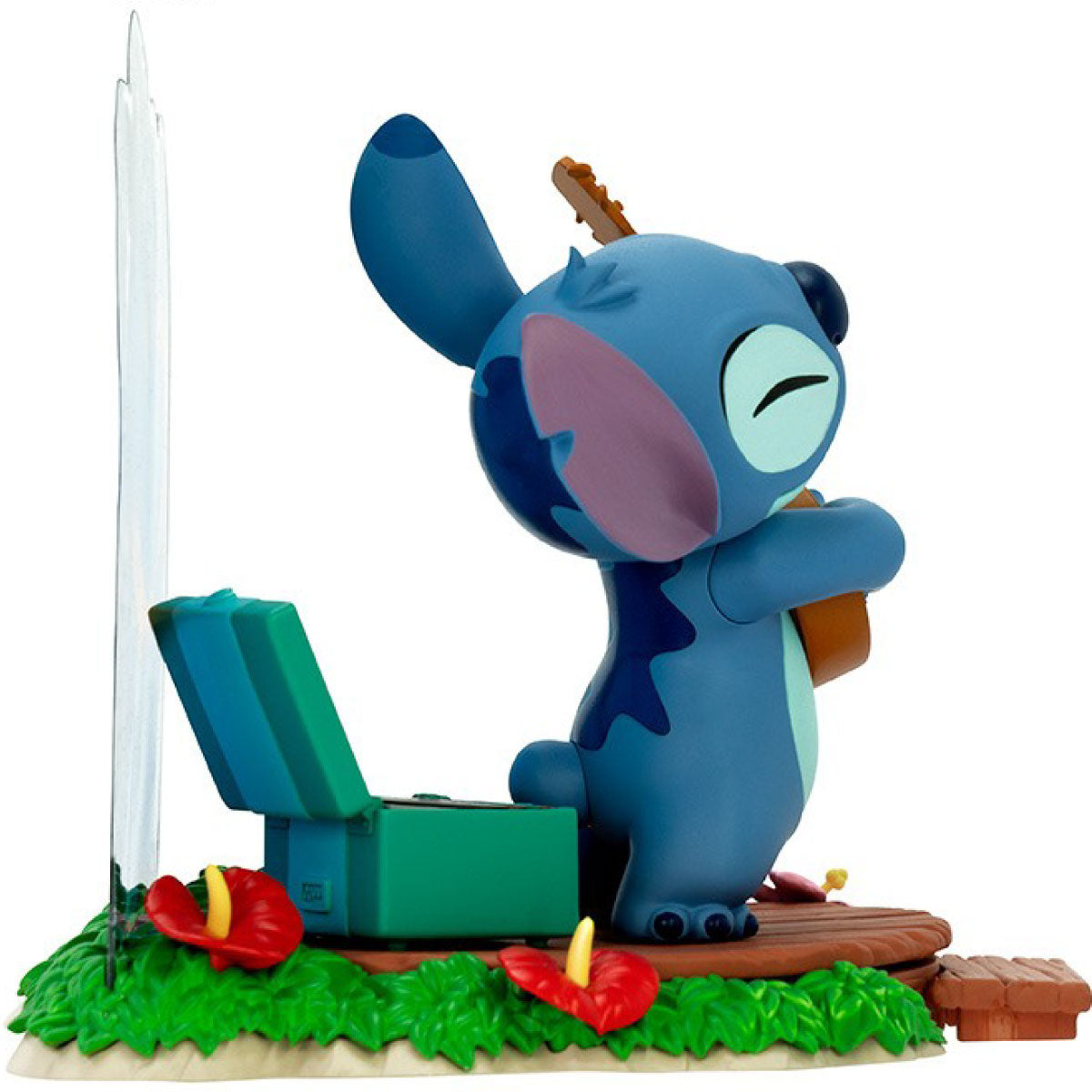 disney: lilo & stitch - stitch with guitar - statua 10cm