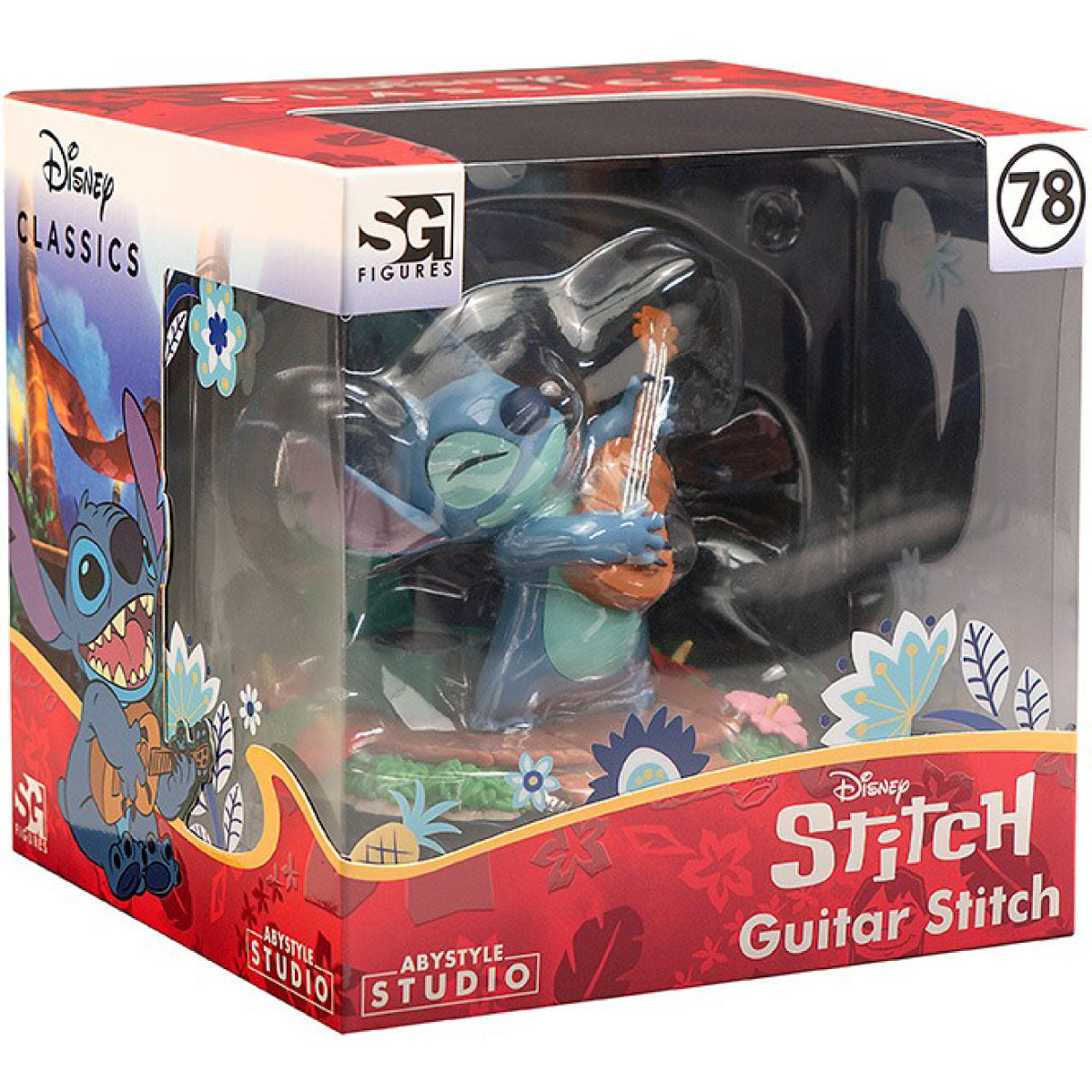 disney: lilo & stitch - stitch with guitar - statua 10cm