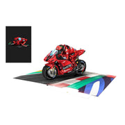 biglietto di auguri - moto - kirigami