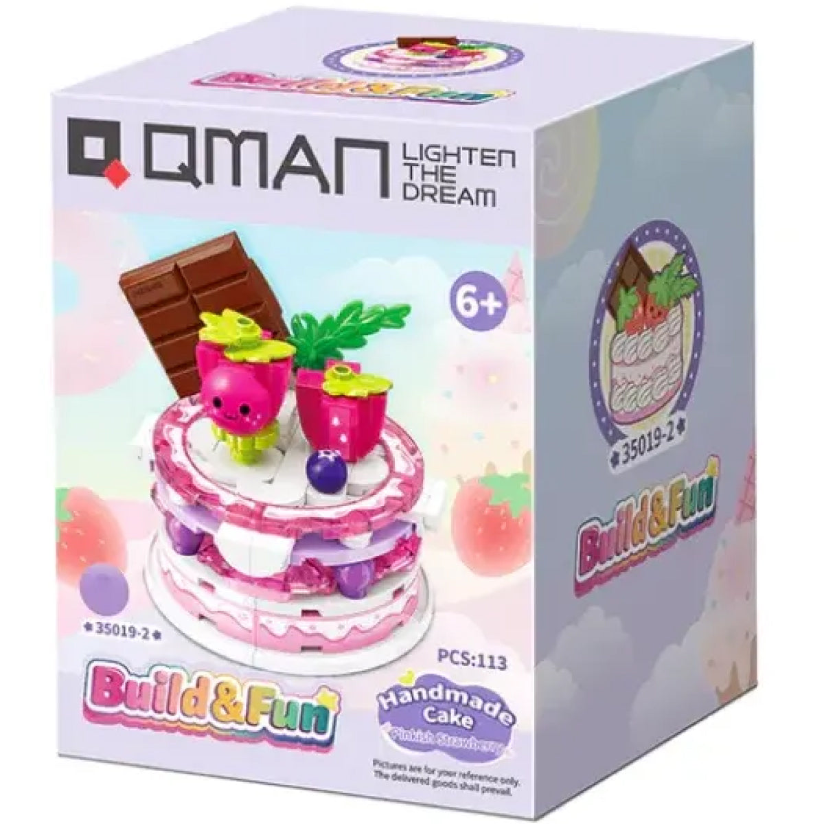 handmade cake - pinkish strawberry