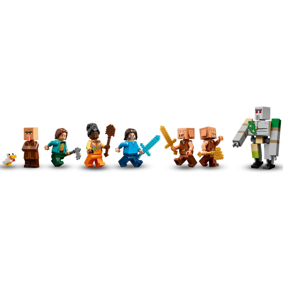 LEGO Minecraft 21273 attacco al villaggio del ghast-pallone