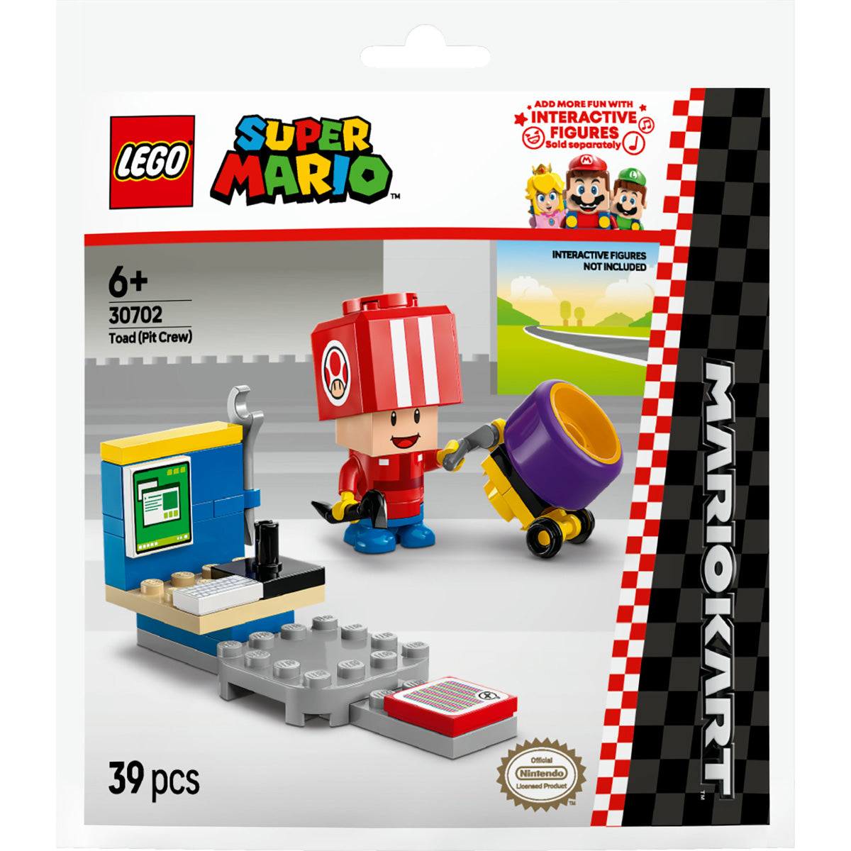 LEGO Super Mario 30702 mario kart: toad (pit stop)