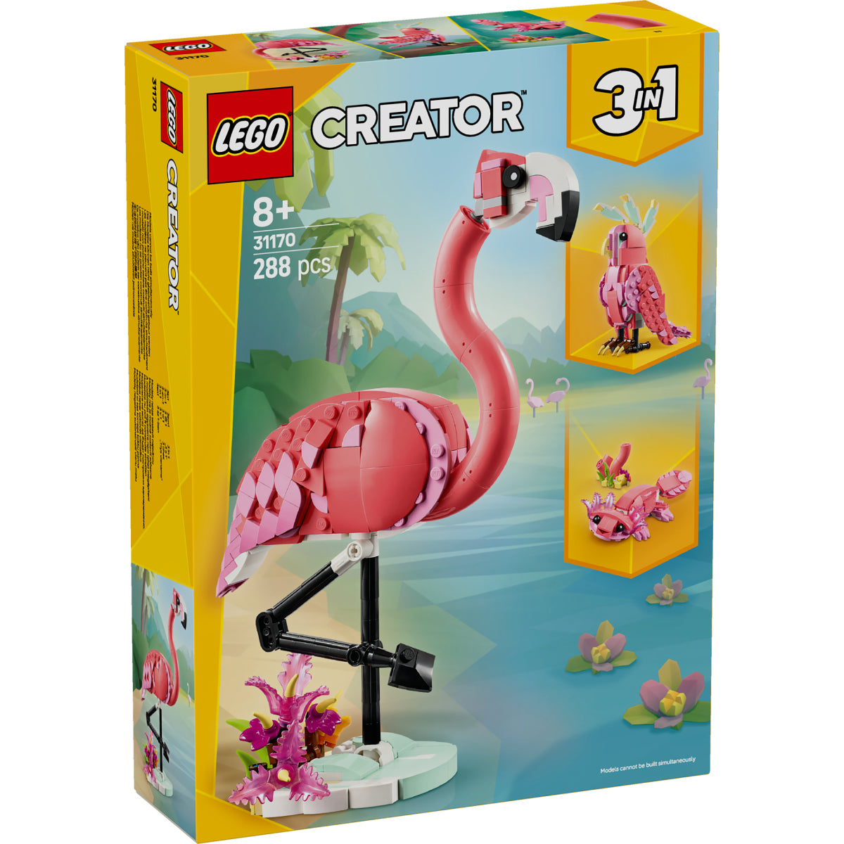 LEGO Creator 31170 animali selvatici: fenicottero rosa