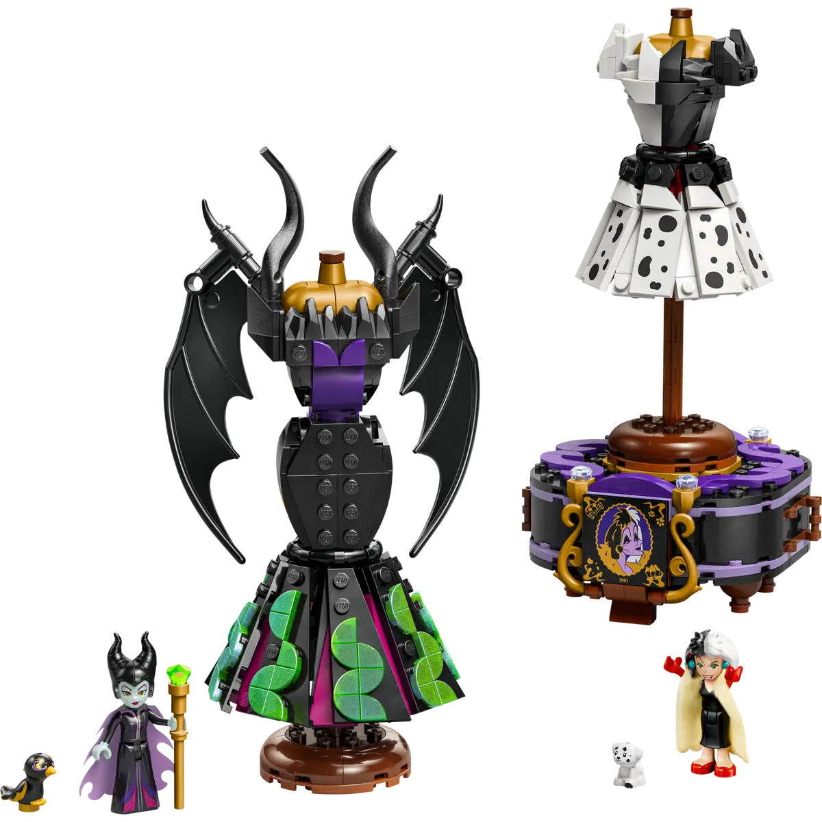 LEGO Disney Classic 43262 abiti di malefica e crudelia de mon