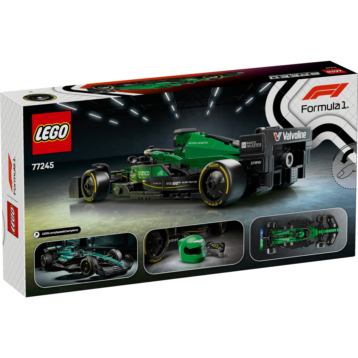 LEGO Speed Champions 77245 auto da corsa aston martin aramco f1 amr24