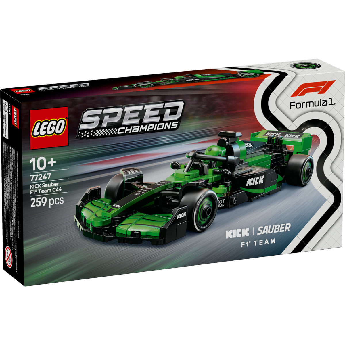 LEGO Speed Champions 77247 auto da corsa kick sauber f1 team c44
