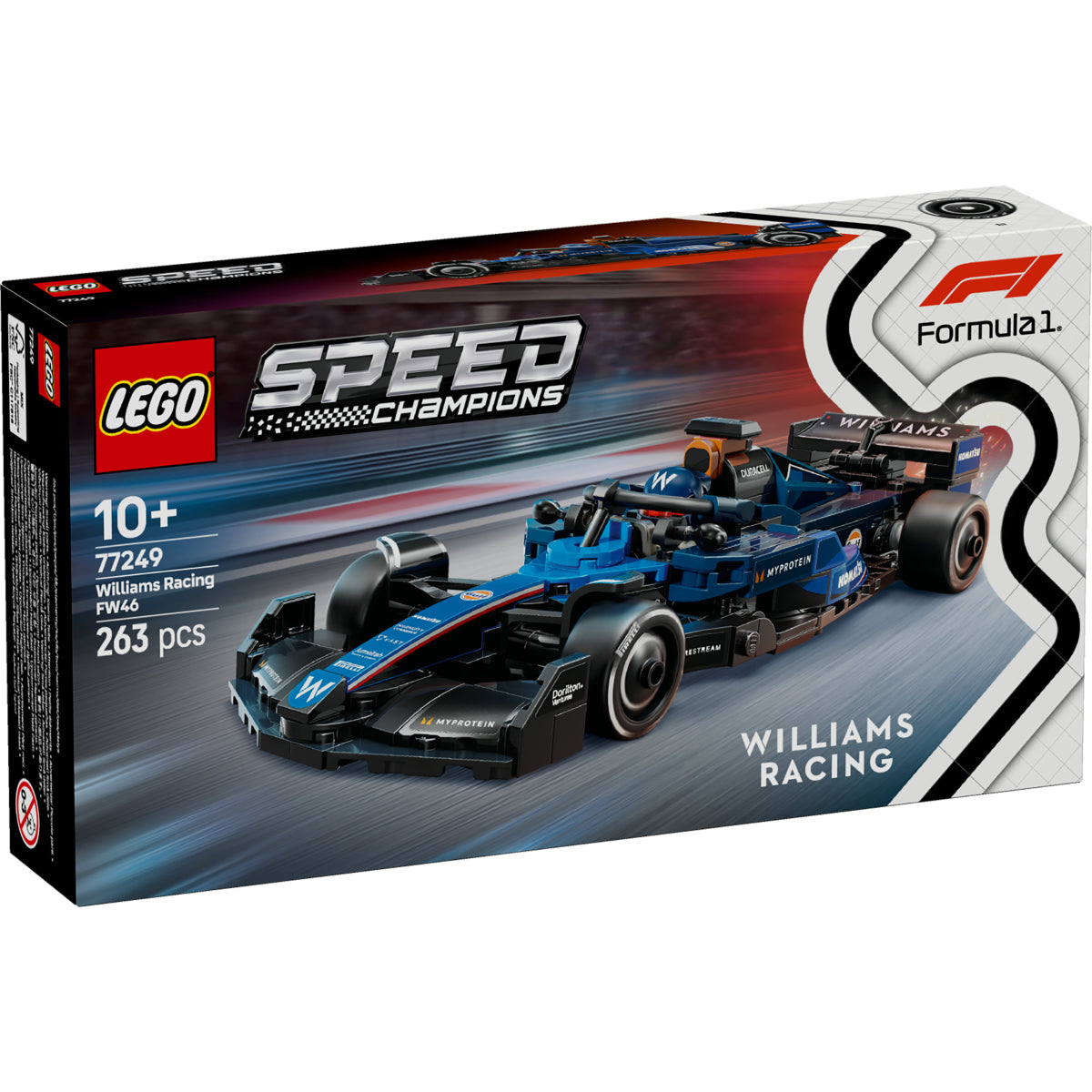 LEGO Speed Champions 77249 auto da corsa f1 williams racing fw46