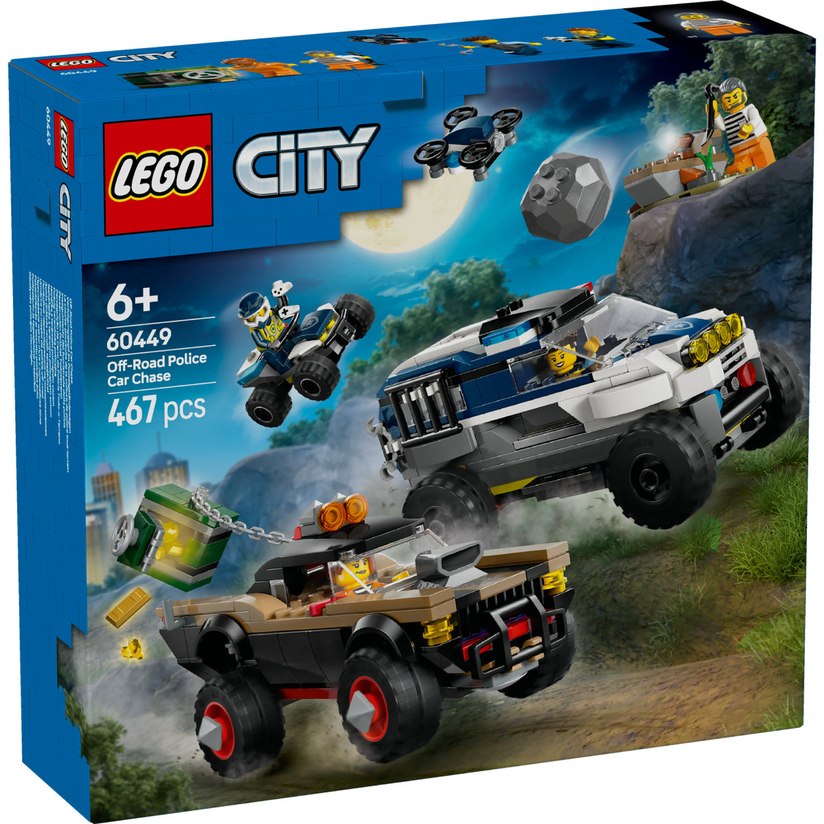 LEGO City 60449 inseguimento del fuoristrada della polizia