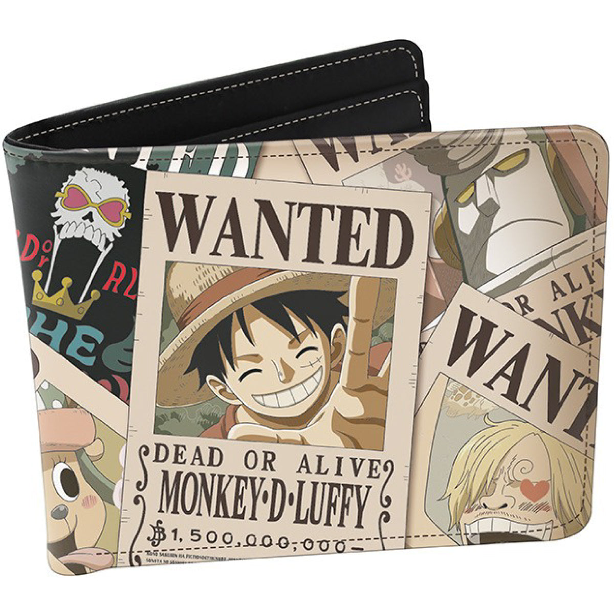 one piece - portafoglio in vinile - wanted
