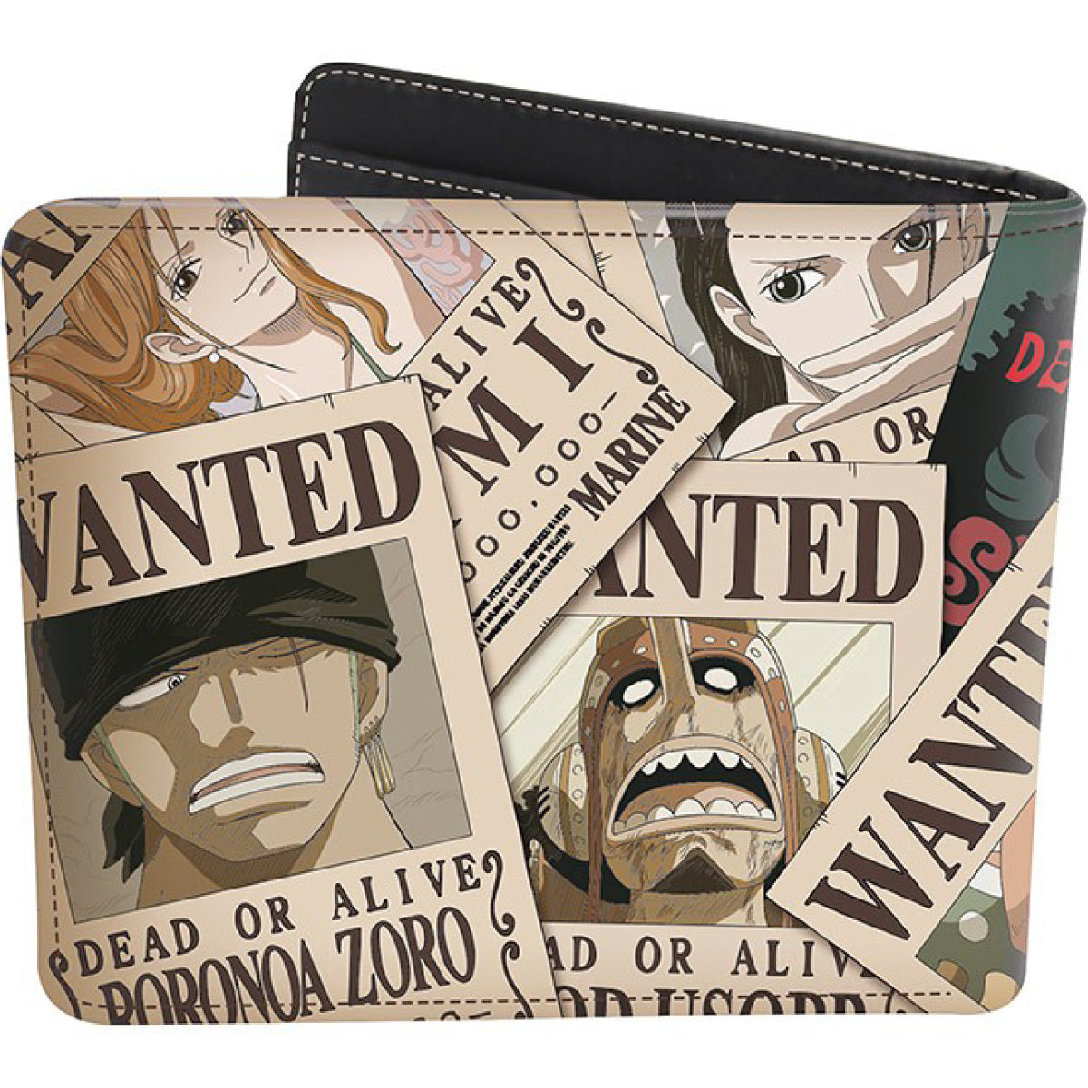 one piece - portafoglio in vinile - wanted
