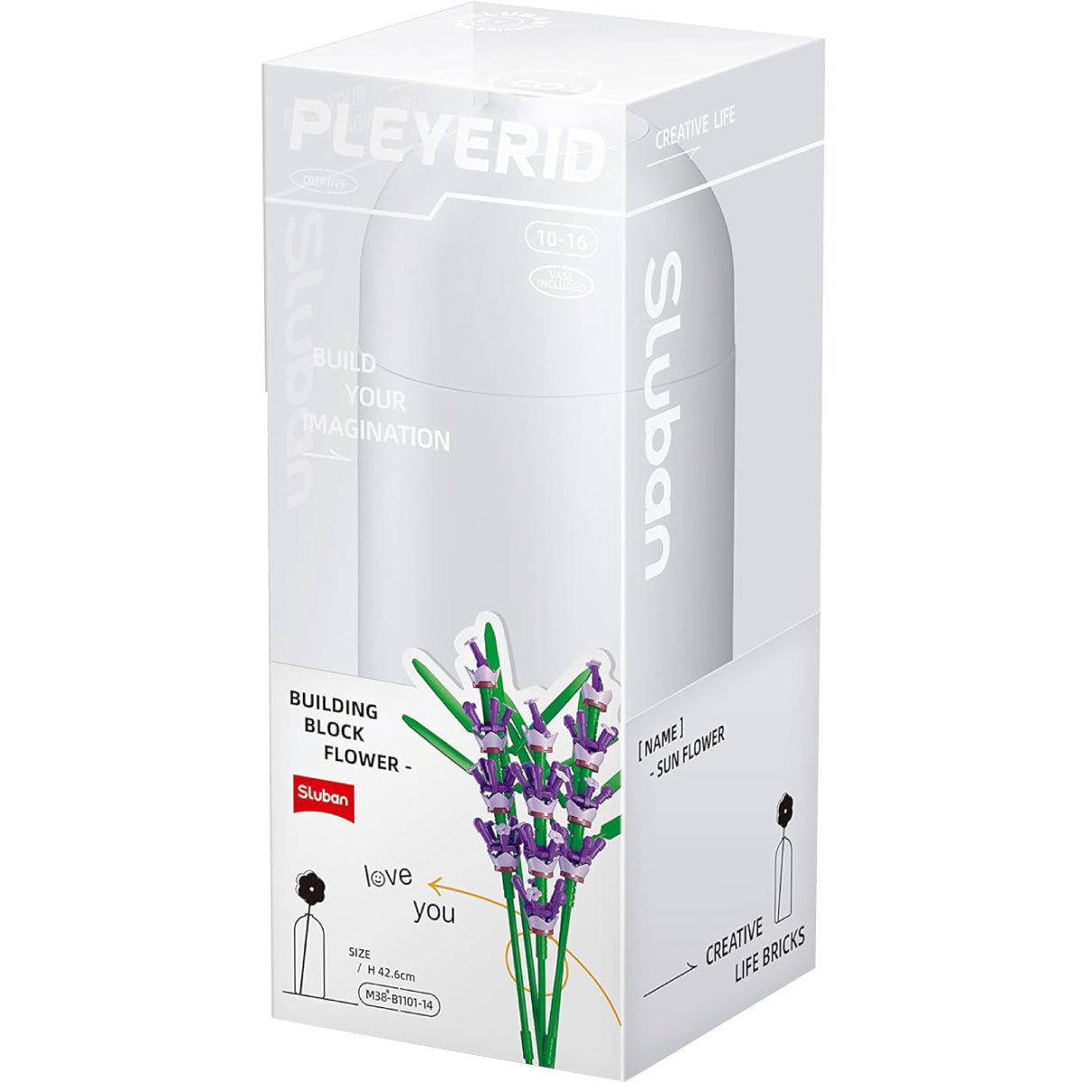 lavanda con vaso - 258 pezzi