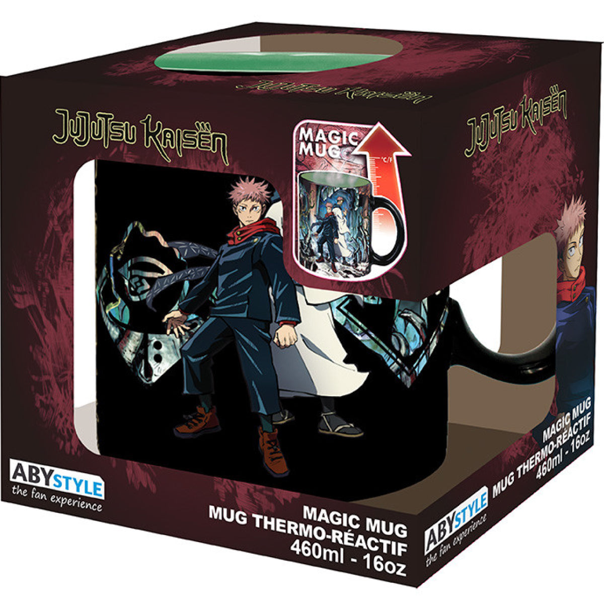 jujutsu kaisen - tazza heat change 460ml -itadori & sukuna