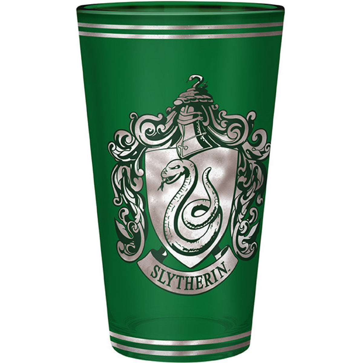 harry potter - bicchiere large glass 400ml - serpeverde