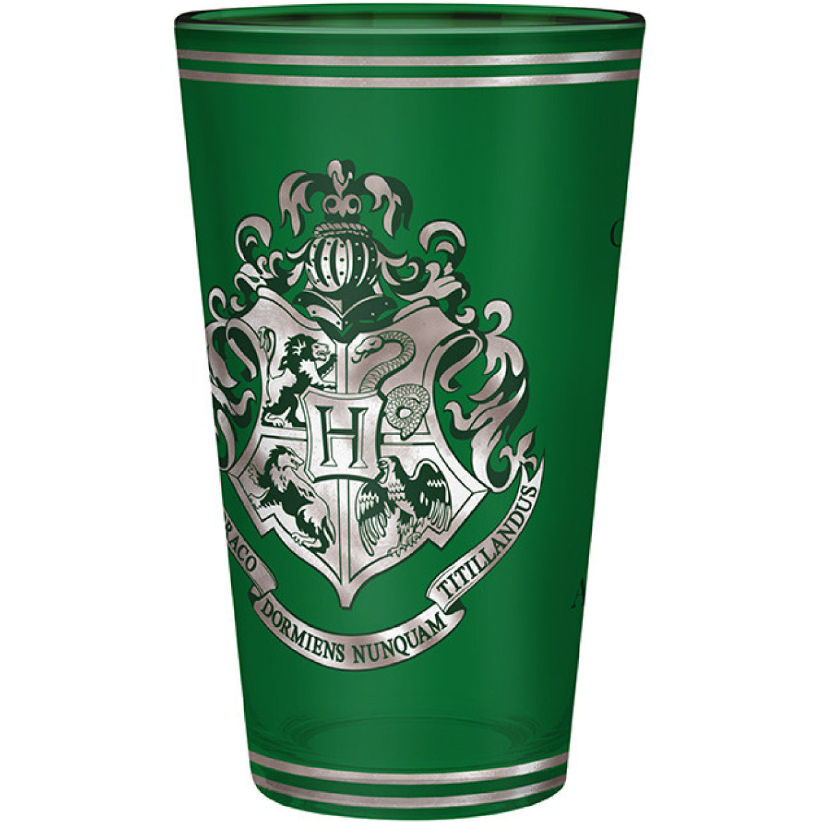 harry potter - bicchiere large glass 400ml - serpeverde