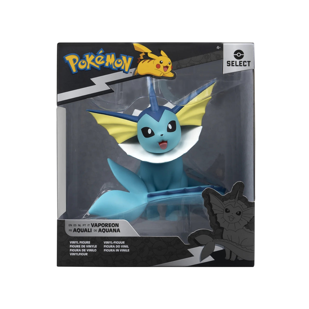 pokémon - select - vaporeon - figure in vinile 12cm