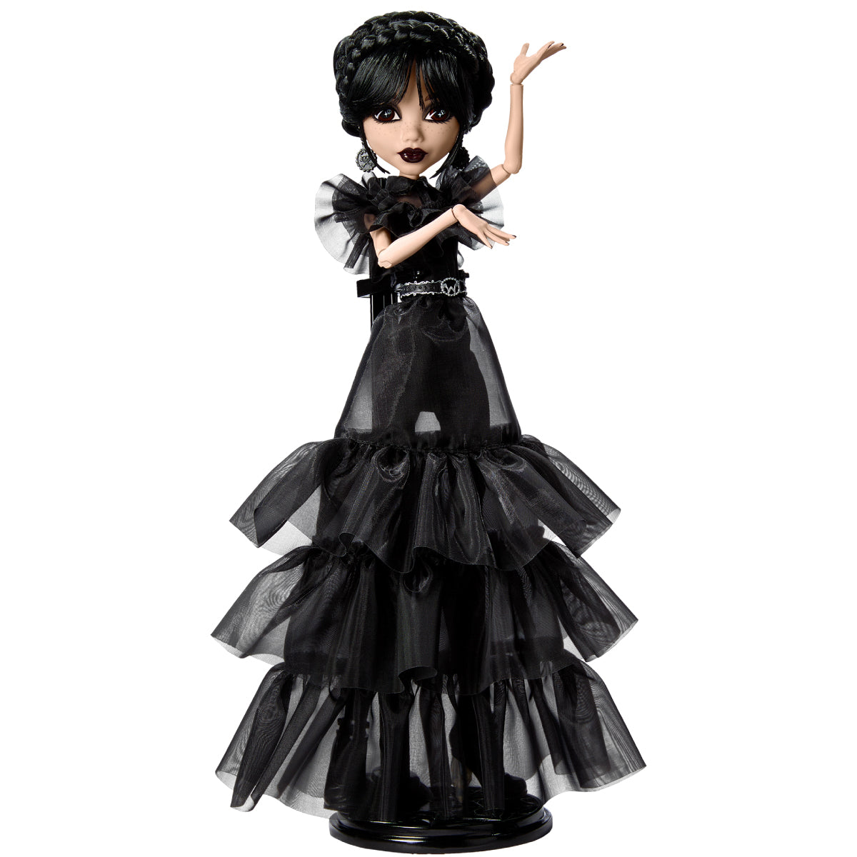 monster high - mercoledì addams con l'abito del ballo - bambola fashion