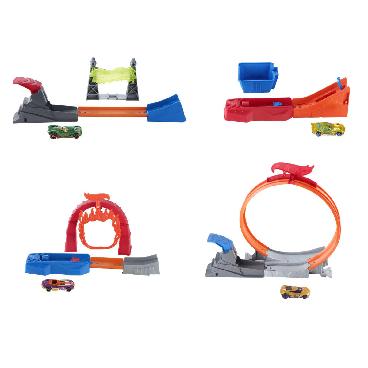hot wheels - action classic stunt set - modello assortito