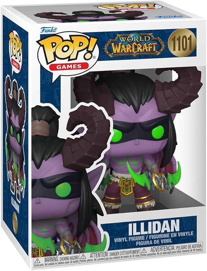 world of warcraft - illidan 9cm - funko pop! 1101