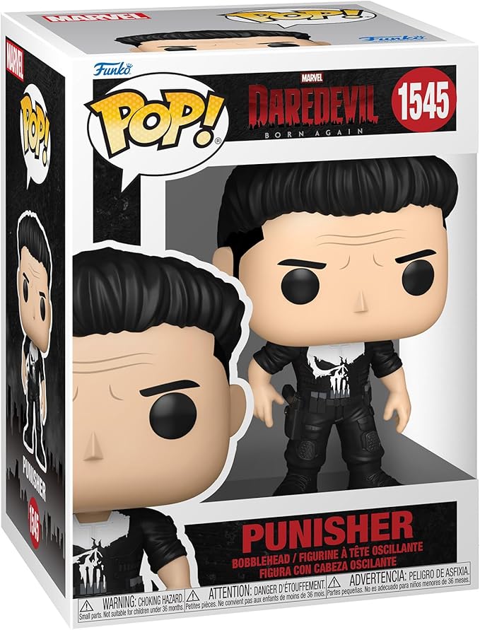 marvel: daredevil born again - punisher 9cm - funko pop! 1545
