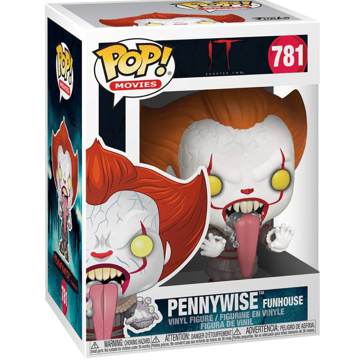 it: chapter 2 - pennywise (funhouse) 9cm - funko pop! 781
