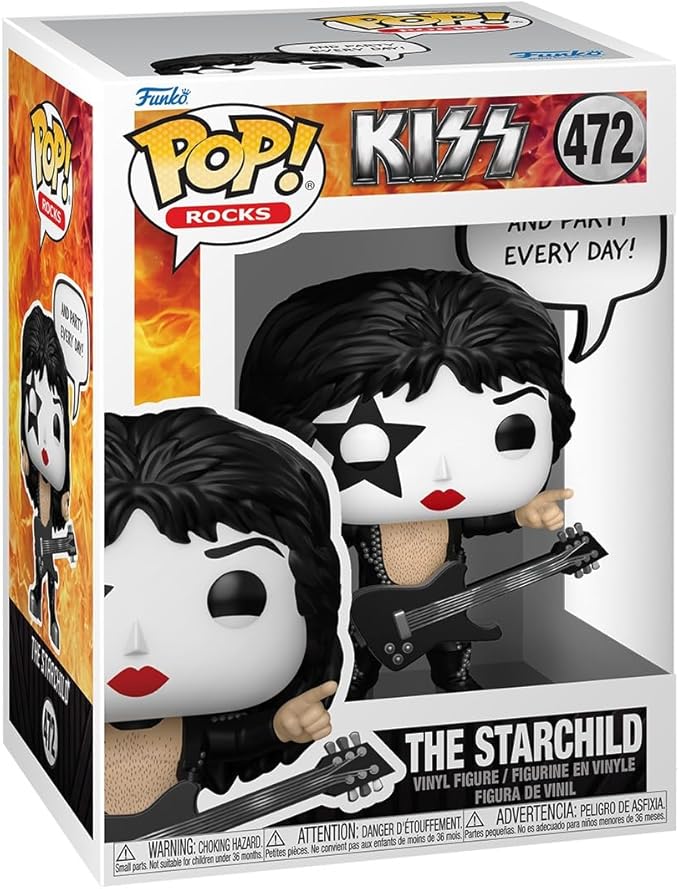 kiss - the starchild (r&r all night) 9cm - funko pop! 472