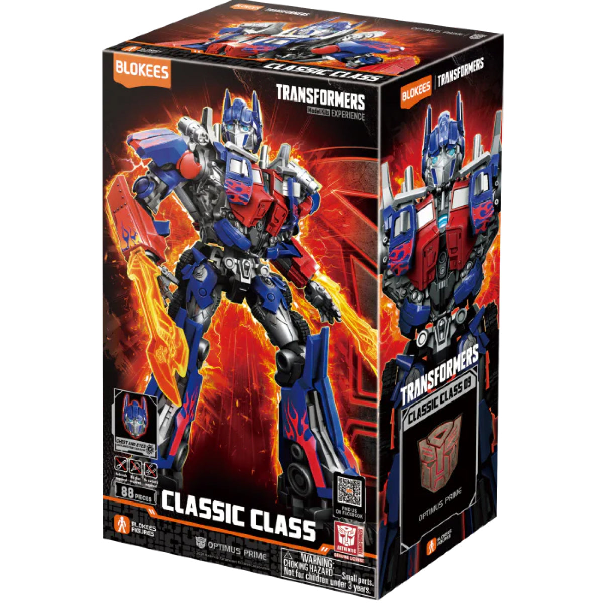 transformers - classic class 09 - optimus prime (2007) - 88pz - light-up eyes e chest