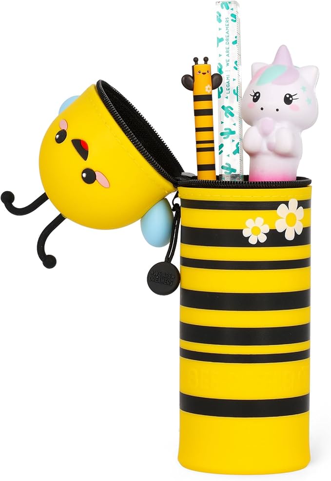 astuccio 2 in 1 in morbido silicone - kawaii - bee
