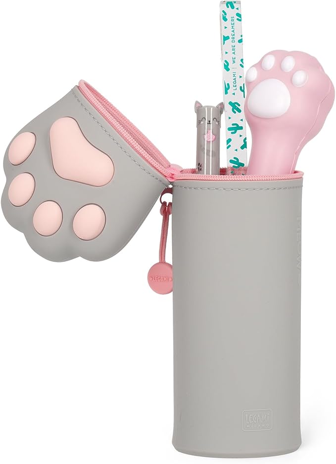 astuccio 2 in 1 in morbido silicone - kawaii - kitty meow