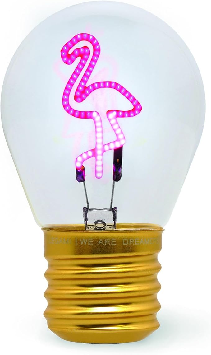 bulb fiction - lampada da tavolo lampadina - flamingo