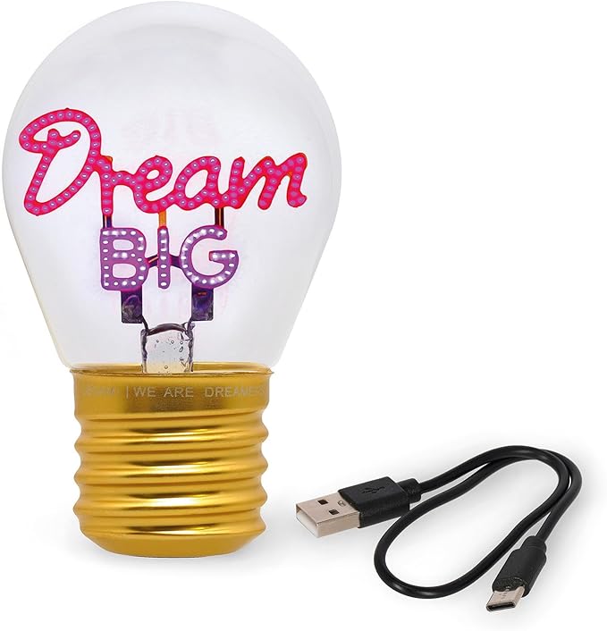 bulb fiction - lampada da tavolo lampadina - dream big