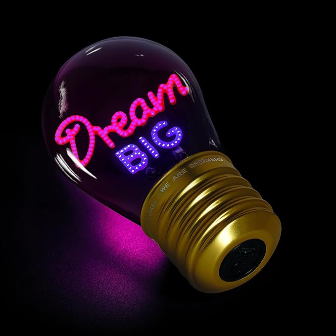 bulb fiction - lampada da tavolo lampadina - dream big
