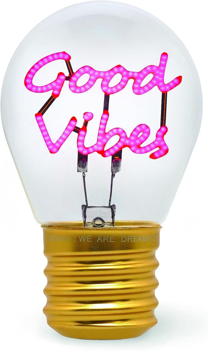 bulb fiction - lampada da tavolo lampadina - good vibes