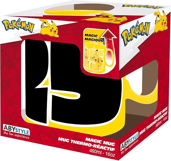 pokémon - tazza termosensibile 460ml - pikachu #25