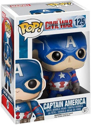 civil war - captain america 9cm - funko pop! 125