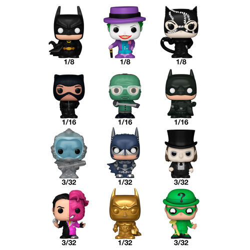 dc - batman 1 personaggio assortito 3cm - funko pop! bitty