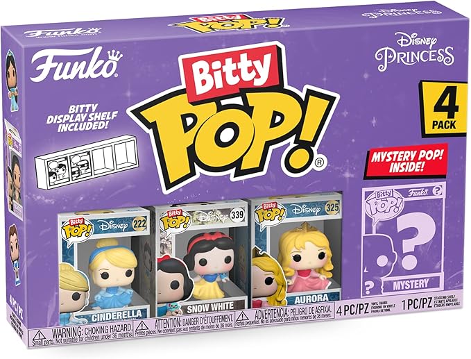 disney - princess cenerentola 4 pack 3cm  - funko pop bitty