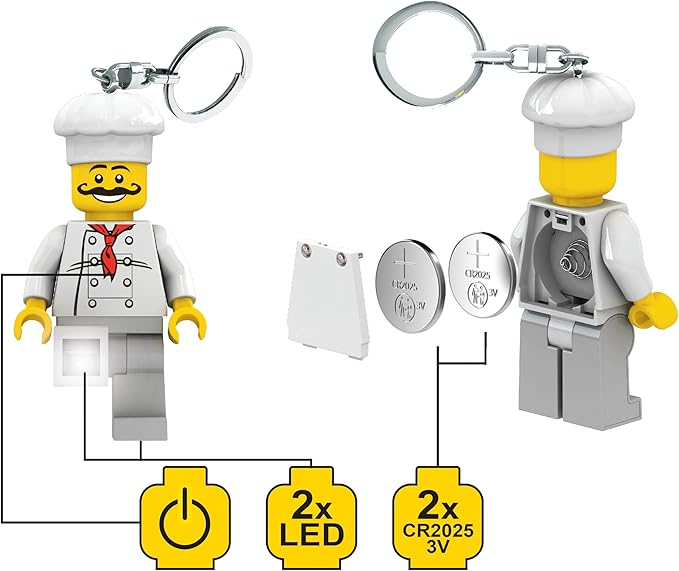 Gadget chef portachiavi con torcia led