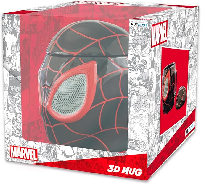 marvel spider-man - tazza 3d 350cm - miles morales