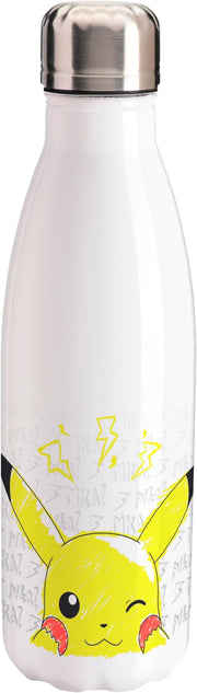pokémon - borraccia in acciaio 500ml - pikachu scribble