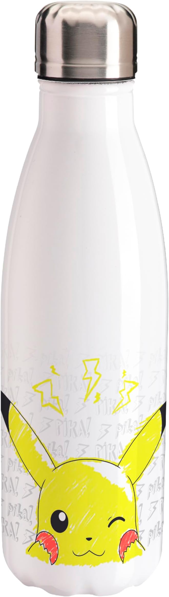 pokémon - borraccia in acciaio 500ml - pikachu scribble