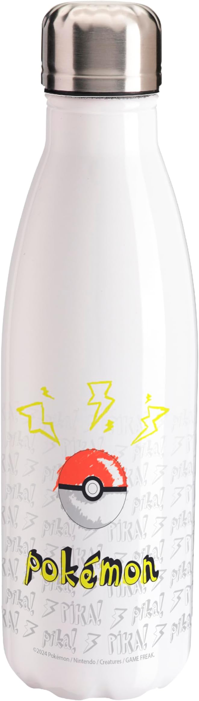 pokémon - borraccia in acciaio 500ml - pikachu scribble
