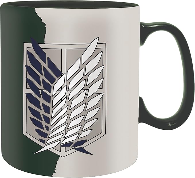 attack on titan - tazza 460ml - emblema s4