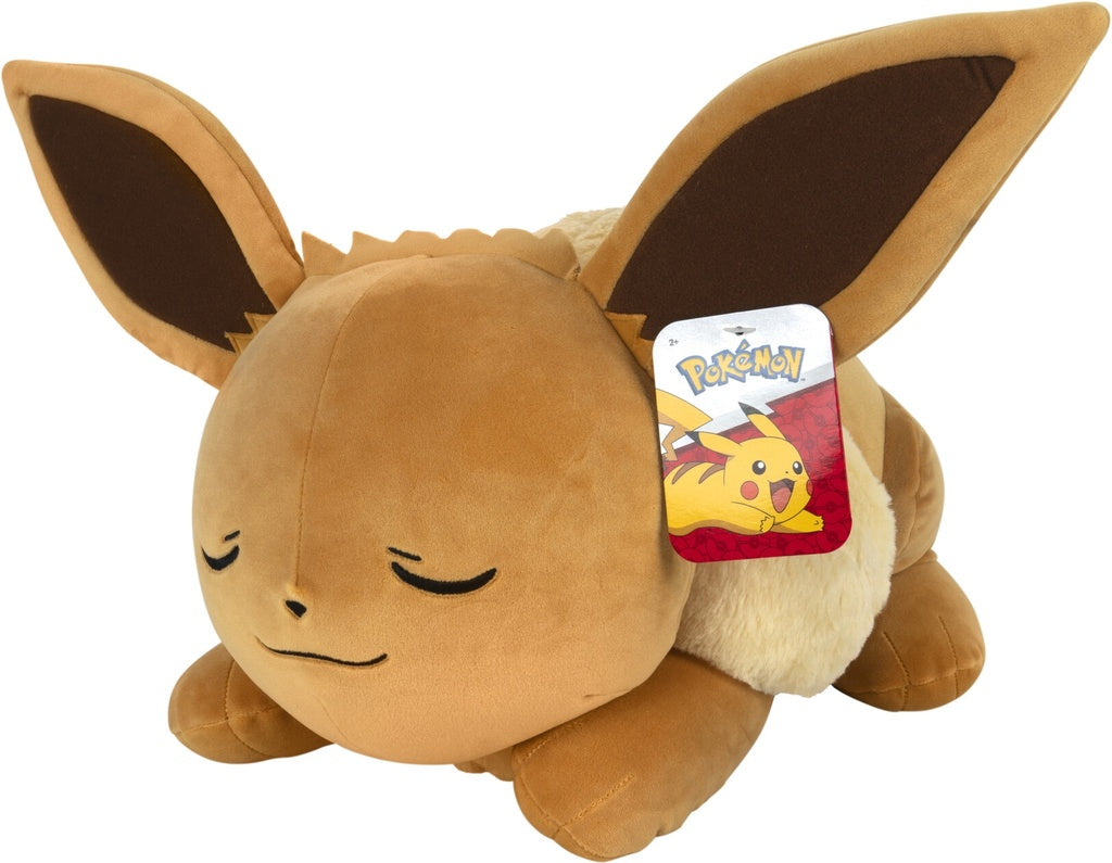 pokémon - sleeping eevee - peluche 45cm