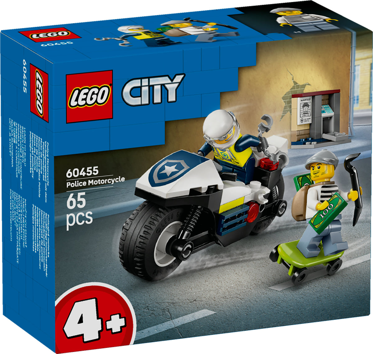 LEGO City 60455 Inseguimento della moto della Polizia